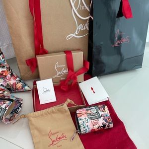 Christian Louboutin Wallet Oh XTIAN coin zipper 5 compartments w/ original box